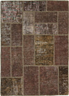 Patchwork Rug Brown 123 x 88 cm