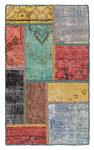 Patchwork Rug Multicolor 98 x 58 cm