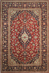 Kashan Persian Rug Red 300 x 198 cm