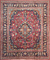 Mashhad Persian Rug Red 293 x 248 cm