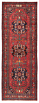 Hamedan Persian Rug Red 320 x 115 cm