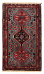 Yalameh Persian Rug Blue 105 x 63 cm