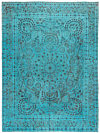 Vintage Relief Rug Turquoise 393 x 290 cm