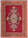 Hamedan Persian Rug Red 90 x 65 cm