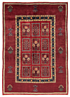 Gabbeh Loribaft Persian Rug Red 242 x 172 cm