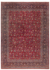 Kashan Persian Rug Red 412 x 300 cm