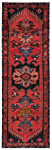 Hamedan Persian Rug Red 304 x 98 cm