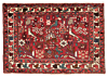 Hamedan Persian Rug Red 100 x 70 cm