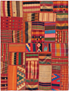 kilim patchwork Multicolor 204 x 154 cm