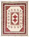 Gabbeh Loribaft Persian Rug Beige-Cream 194 x 152 cm