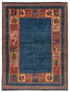 Gabbeh Loribaft Persian Rug Blue 205 x 153 cm