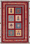 Nimbaft Persian Rug Red 124 x 83 cm