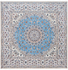 Nain 6la Persian Rug Blue 204 x 203 cm