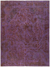 Vintage Relief Rug Purple 377 x 284 cm