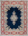 Kerman Persian Rug Night Blue 367 x 295 cm