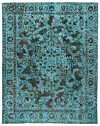 Vintage Relief Rug Turquoise 387 x 304 cm