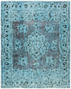 Vintage Relief Rug Turquoise 371 x 292 cm