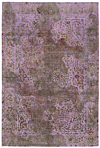 Vintage Relief Rug Purple 295 x 200 cm