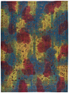 Vintage Relief Rug Multicolor 382 x 285 cm