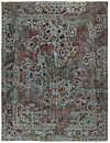 Vintage Relief Rug Turquoise 375 x 287 cm
