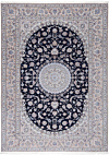 Nain 6la Persian Rug Night Blue 353 x 256 cm