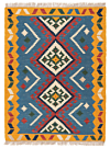 Persian Kilim Blue 111 x 82 cm