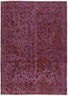 Vintage Relief Rug Purple 392 x 285 cm