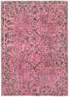 Vintage Relief Rug Pink 315 x 226 cm