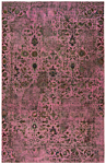 Vintage Relief Rug Pink 345 x 224 cm