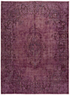 Vintage Relief Rug Purple 407 x 294 cm