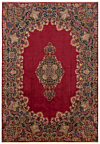 Kerman Persian Rug Red 487 x 338 cm