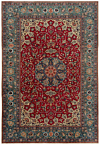 Isfahan Persian Rug Red 343 x 237 cm