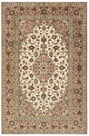 Kashan Persian Rug White 296 x 193 cm