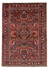Hamedan Persian Rug Red 150 x 108 cm