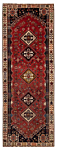 Shiraz Persian Rug Red 306 x 112 cm