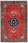 Hamedan Persian Rug Red 202 x 131 cm