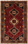 Shiraz Persian Rug Red 284 x 186 cm