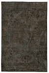 Vintage Relief Rug Gray 295 x 195 cm