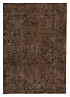 Vintage Relief Rug Brown 285 x 201 cm