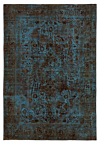 Vintage Relief Rug Turquoise 287 x 195 cm