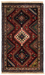 Yalameh Persian Rug Red 102 x 62 cm