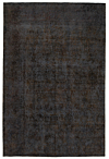 Vintage Relief Rug Black 345 x 229 cm