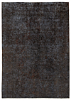 Vintage Relief Rug Black 284 x 200 cm