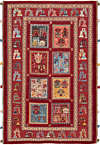 Nimbaft Persian Rug Red 128 x 85 cm