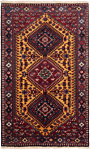 Yalameh Persian Rug Yellow 131 x 80 cm