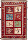 Nimbaft Persian Rug Red 123 x 83 cm
