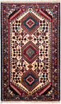 Yalameh Persian Rug Beige-Cream 138 x 84 cm