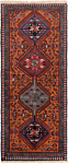 Yalameh Persian Rug Orange 147 x 62 cm