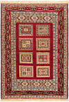 Nimbaft Persian Rug Red 122 x 87 cm