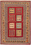 Nimbaft Persian Rug Red 123 x 87 cm
